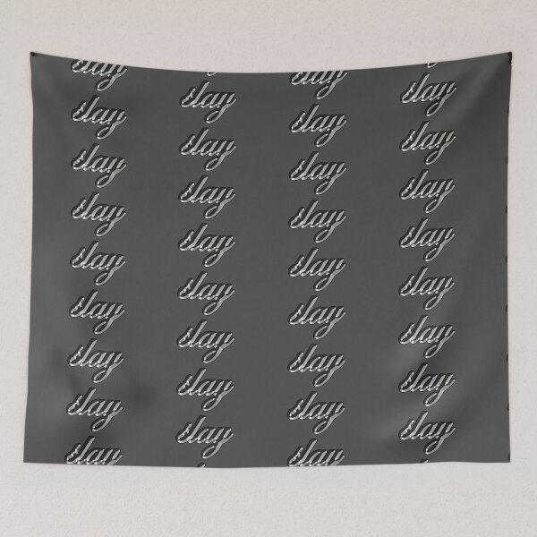 Item preview, Slay - Molten Metal Typography designed and sold by CottonGarb.