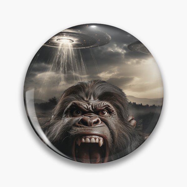 Item preview, Gorilla Selfie with UFOs designed and sold by Master-Print.