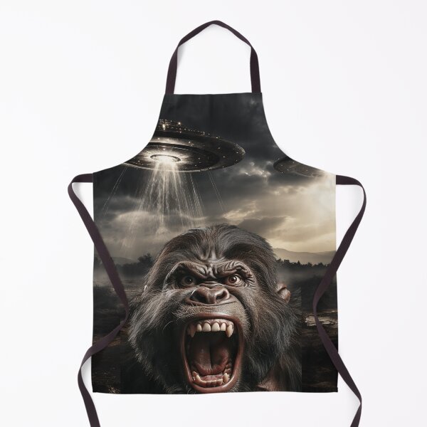 Item preview, Gorilla Selfie with UFOs designed and sold by Master-Print.