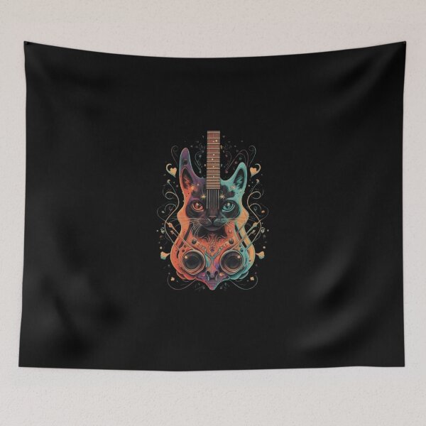 Item preview, rock cat playing guitar rock kitty funny, cat funny designed and sold by UMIARTS ⭐⭐⭐⭐⭐.