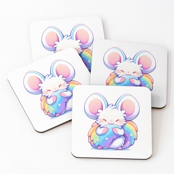 Item preview, Rainbow Whiskers Pride Mouse designed and sold by MinkInkx.