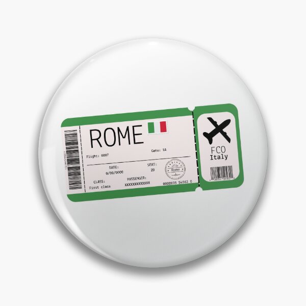 Item preview, Boarding pass Rome Italy designed and sold by StudioPandC.