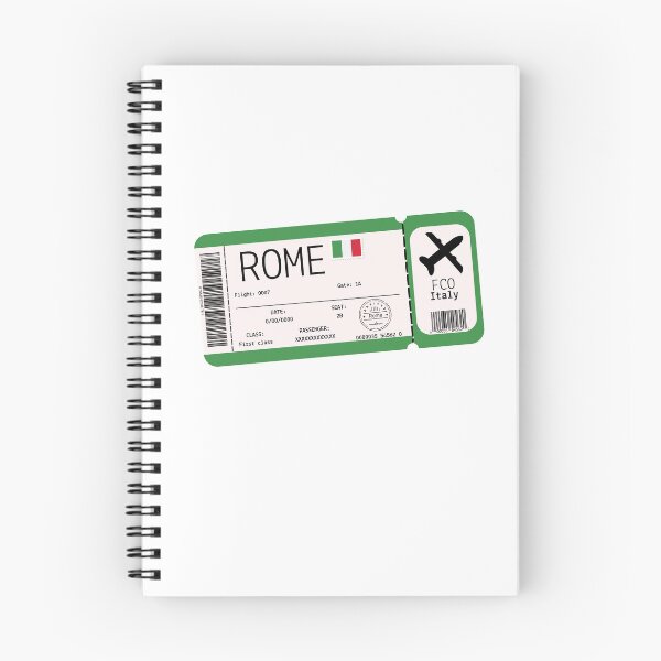Item preview, Boarding pass Rome Italy designed and sold by StudioPandC.
