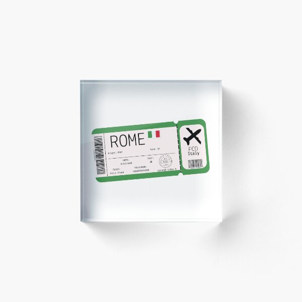 Item preview, Boarding pass Rome Italy designed and sold by StudioPandC.