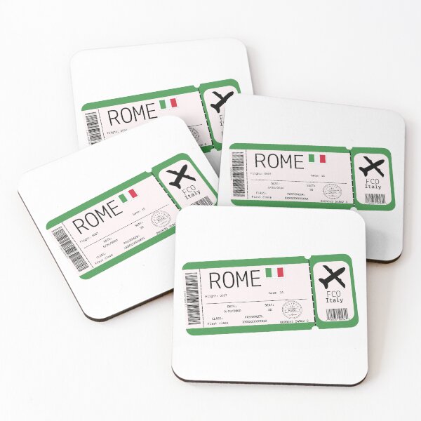 Item preview, Boarding pass Rome Italy designed and sold by StudioPandC.