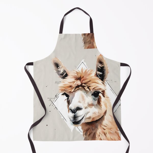 Item preview, Busty alpaca in watercolor with large triangles designed and sold by kreativeadern.