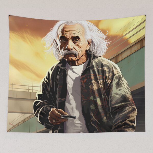 Item preview, Albert Einstein  Hip Hop style designed and sold by ComicsFactory.