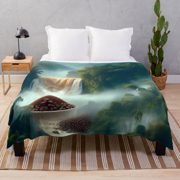 Item preview, Coffee Cascade: Jungle Serenity designed and sold by AI-Only Creations.