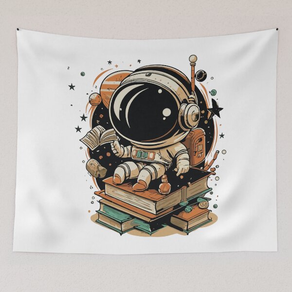 Item preview, Cute Astronaut reading a book designed and sold by kadryshop.
