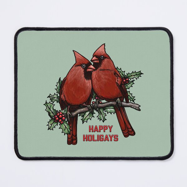 Item preview, Happy Holigays Cardinals designed and sold by Art by Veya.