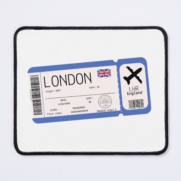 Item preview, London boarding pass designed and sold by StudioPandC.