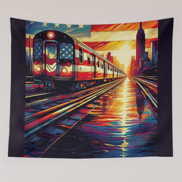 Item preview, New York Subway NYC Subway Train designed and sold by MayaDelaye.