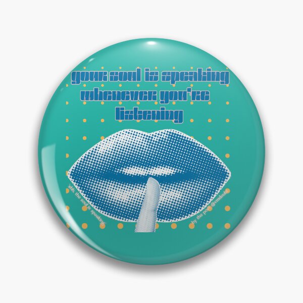 Item preview, Shh, the Soul is Speaking by @vmdoubt - Quote Print in Green/Blue designed and sold by vmdoubt.