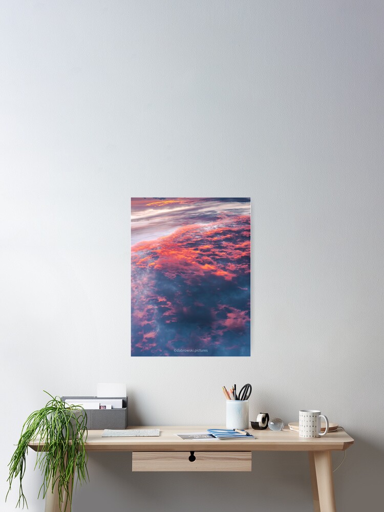 Thumbnail 2 of 3, Poster, Fire sky designed and sold by picdab-com.