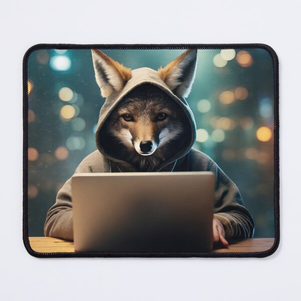 Item preview, Wild fox as computer hacker designed and sold by stevanovicigor.