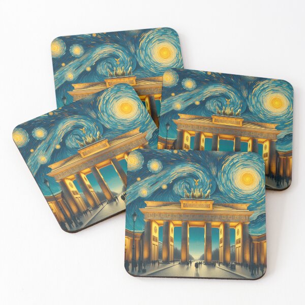 Item preview, Berlin, Germany, design in the style of Vincent van Gogh Starry Night designed and sold by CreativeSparkzz.