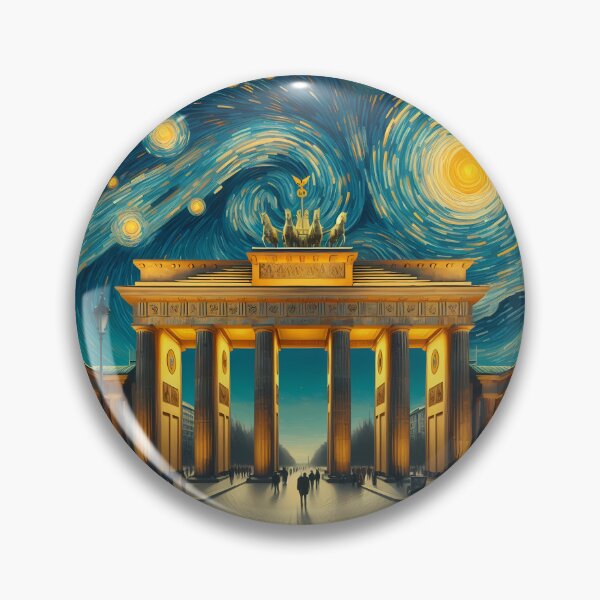 Artikelvorschau, Berlin, Deutschland, Design im Stil von Vincent van Gogh Sternennacht entworfen und verkauft von CreativeSparkzz.