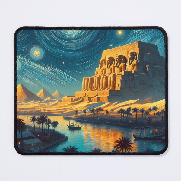 Item preview, Egypt, design in the style of Vincent van Gogh Starry Night designed and sold by CreativeSparkzz.