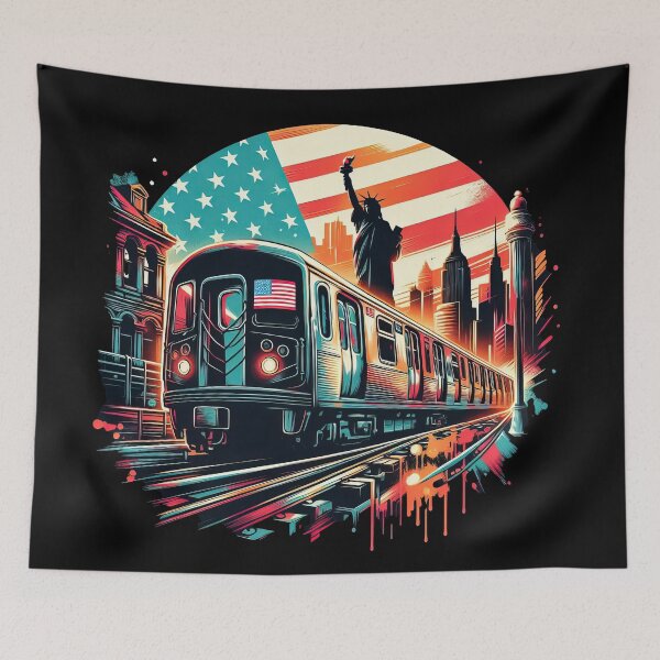 Item preview, New York Subway NYC Subway Train designed and sold by MayaDelaye.