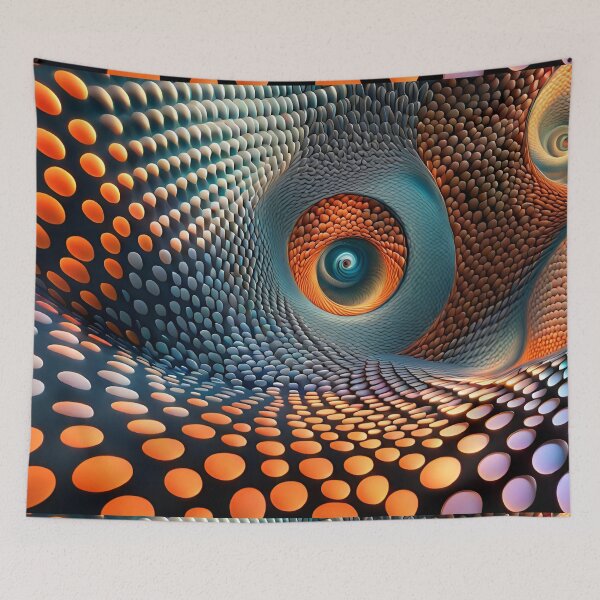 Item preview, Orange and Blue Optical Illusion designed and sold by Bright-Moonrise.
