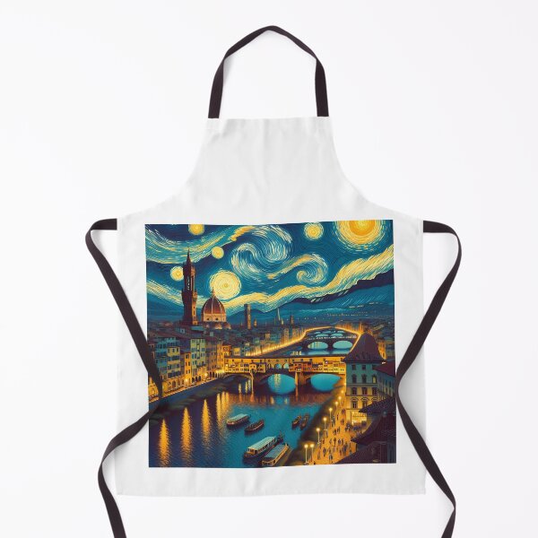 Item preview, Florence, Italy, design in the style of Vincent van Gogh Starry Night designed and sold by CreativeSparkzz.