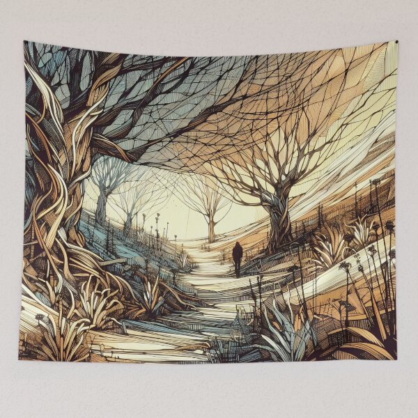 Item preview, Whispering Trees at Dusk Artwork designed and sold by PictorialWhimsy.