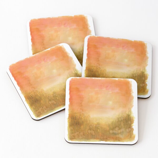 Item preview, orange abstract watercolor designed and sold by bearandfoxcom.