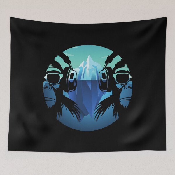 Item preview, Cool Blue Chimp design designed and sold by StoneybrokeM.