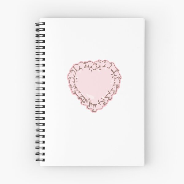 Item preview, Super cute pink heart with ruffle edge designed and sold by thecoolcanvas.