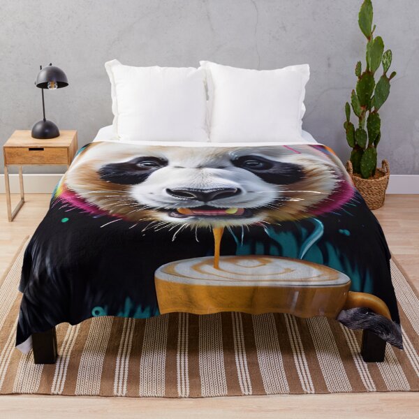 Item preview, Cute Panda Loves A Cappuccino designed and sold by TheArtOfPat.
