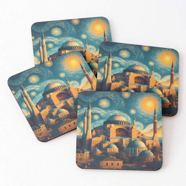 Item preview, Istanbul, Türkiye, design in the style of Vincent van Gogh Starry Night designed and sold by CreativeSparkzz.