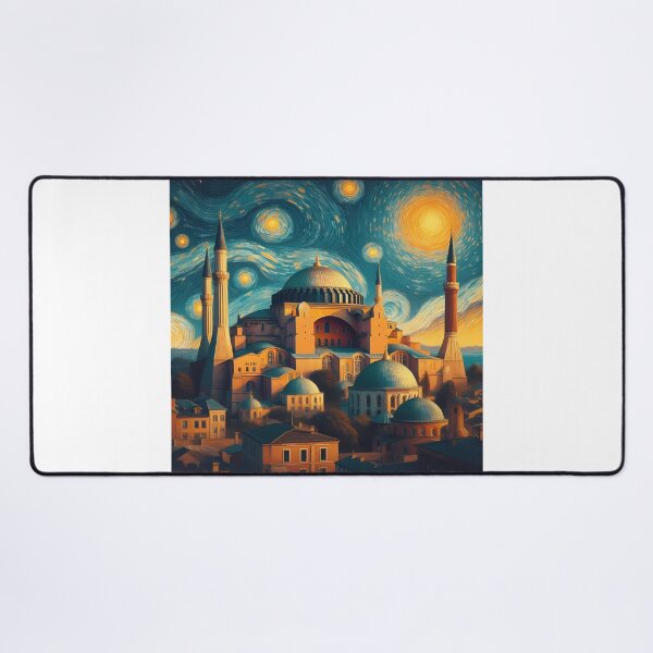 Item preview, Istanbul, Türkiye, design in the style of Vincent van Gogh Starry Night designed and sold by CreativeSparkzz.