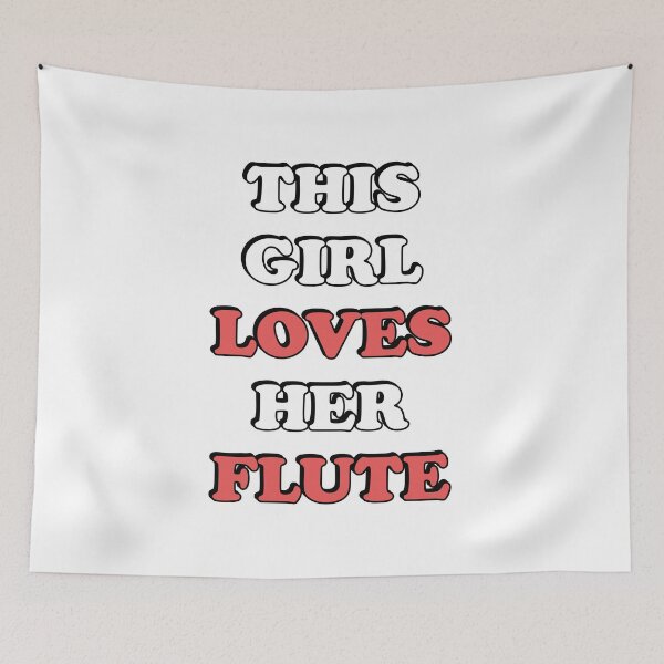 Item preview, This Girl Loves Her Flute - Flute Girl designed and sold by Inspirationmotivation.