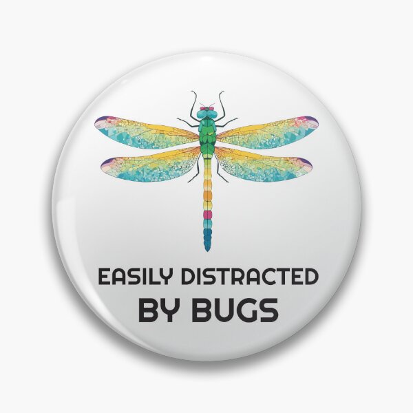 Item preview, Easily distracted by bugs - dragonfly designed and sold by twisted-dot.