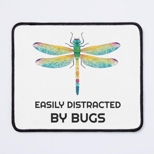 Item preview, Easily distracted by bugs - dragonfly designed and sold by twisted-dot.