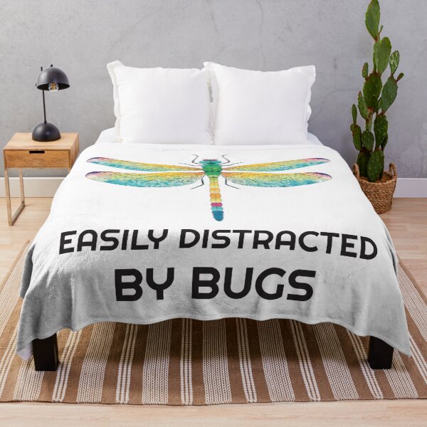 Item preview, Easily distracted by bugs - dragonfly designed and sold by twisted-dot.