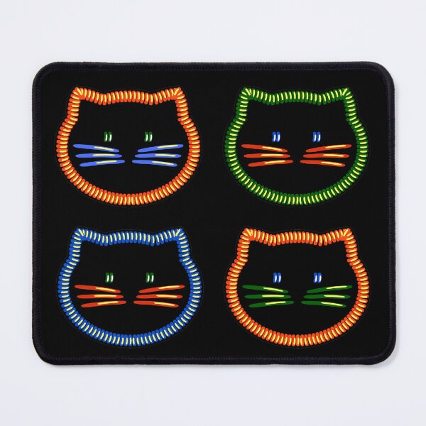 Item preview, Great embroidered geometric kitty designed and sold by kebello-shop.