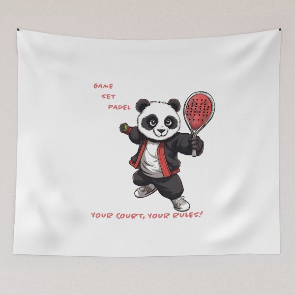 Item preview, Funny Padel Panda, Game, Set, Padel designed and sold by Kacpi-Design.