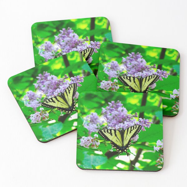 Item preview, Canadian Tiger Swallowtail Butterfly on Lilac Bush designed and sold by BuddingTree.