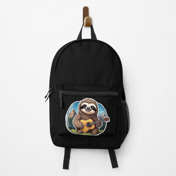 Item preview, Harmony in the Heights - Guitar-Strumming Sloth on the Dolomites Mountain designed and sold by SlothcoreVibes.