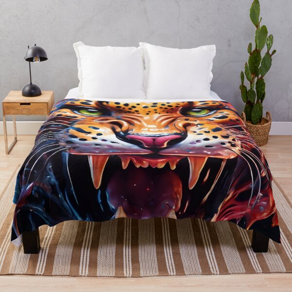 Artikelvorschau, Jaguar King Of The Jungle Paint Splash entworfen und verkauft von TheArtOfPat.