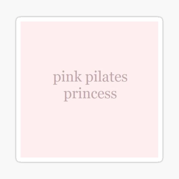 pink pilates princess Sticker for Sale by bunnimallows