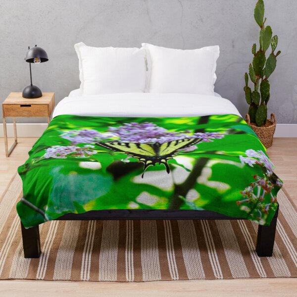 Item preview, Canadian Tiger Swallowtail Butterfly on Lilac Bush designed and sold by BuddingTree.