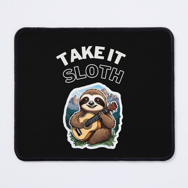 Item preview, Mountain Sloth Serenade - Guitarist on Dolomite Peaks designed and sold by SlothcoreVibes.