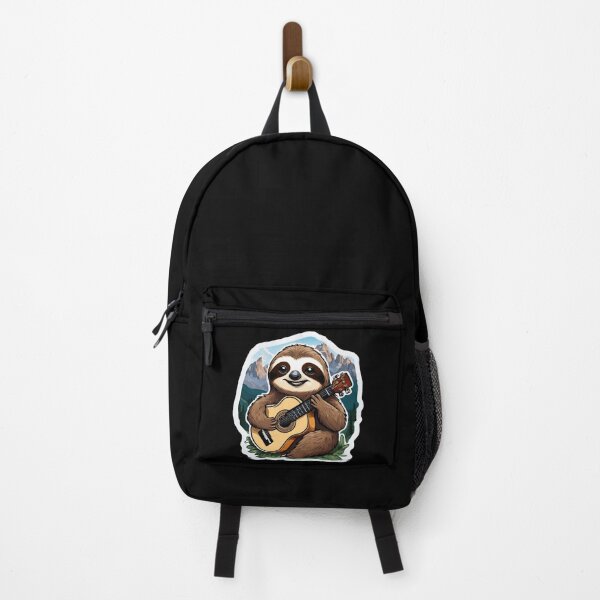 Item preview, Mountain Sloth Serenade - Guitarist on Dolomite Peaks designed and sold by SlothcoreVibes.
