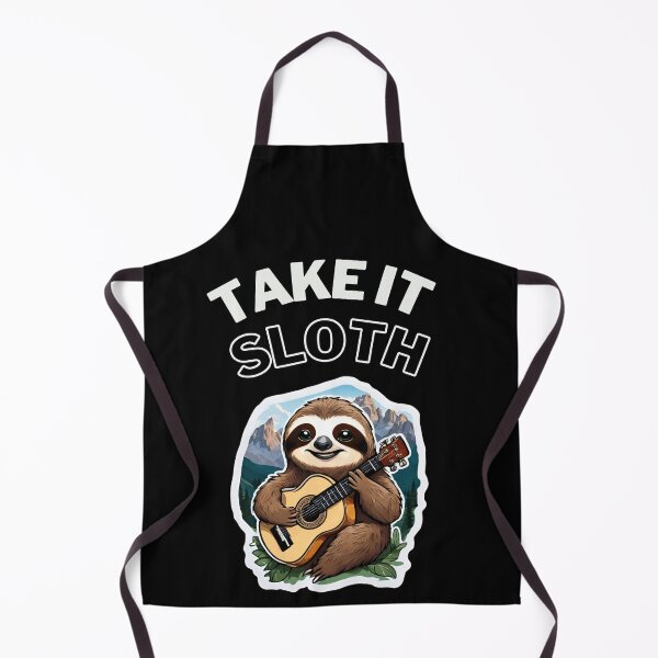 Item preview, Mountain Sloth Serenade - Guitarist on Dolomite Peaks designed and sold by SlothcoreVibes.