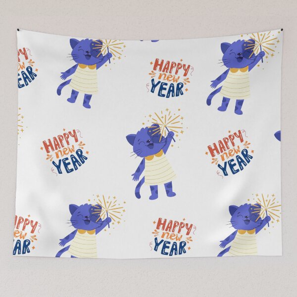 Item preview, Happy 2024 - From Cat Meowster designed and sold by LabZoidd.