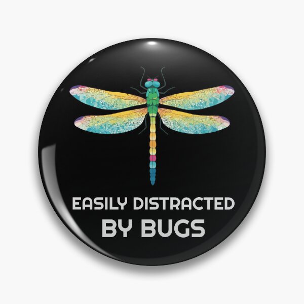 Item preview, Easily distracted by bugs - dragonfly designed and sold by twisted-dot.