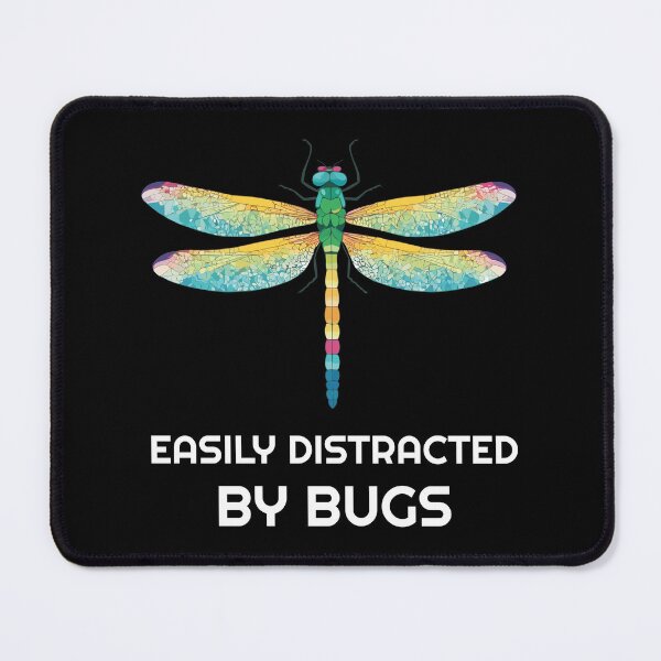 Item preview, Easily distracted by bugs - dragonfly designed and sold by twisted-dot.
