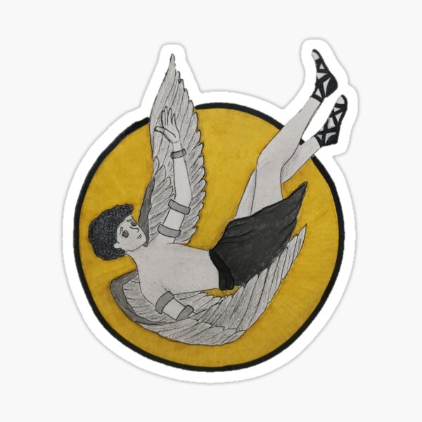 Fall Of Icarus, Greek Mythology Sticker